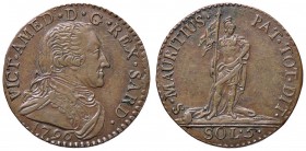 SAVOIA - Vittorio Amedeo III (1773-1796) - 5 Soldi 1796 Mont. 392 CU Ottima conservazione
 Ottima conservazione
SPL+