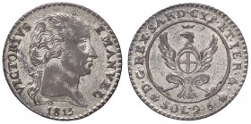 SAVOIA - Vittorio Emanuele I (1802-1821) - 2,6 Soldi 1815 Pag. 19; Mont. 6 R MI Buona argentatura
 Buona argentatura
SPL/SPL+