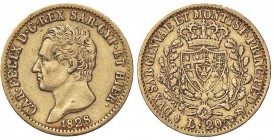 SAVOIA - Carlo Felice (1821-1831) - 20 Lire 1828 T (L) Pag. 56; Mont. 41 AU
 
qBB