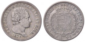 SAVOIA - Carlo Felice (1821-1831) - Lira 1828 G Pag. 103; Mont. 99 AG
 
qBB/BB
