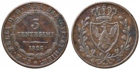 SAVOIA - Carlo Felice (1821-1831) - 3 Centesimi 1826 G Pag. 129; Mont. 136 CU
 
BB+