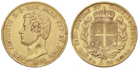 SAVOIA - Carlo Alberto (1831-1849) - 20 Lire 1831 G Pag. 173; Mont. 41 R AU Segno sul collo
 Segno sul collo
MB-BB