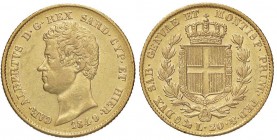 SAVOIA - Carlo Alberto (1831-1849) - 20 Lire 1849 G Pag. 208; Mont. 81 AU
 
BB-SPL