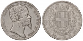 SAVOIA - Vittorio Emanuele II (1849-1861) - 5 Lire 1852 G Pag. 374; Mont. 45 R AG
 
meglio di MB