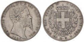 SAVOIA - Vittorio Emanuele II (1849-1861) - 5 Lire 1860 T Pag. 389; Mont. 60 RR AG Colpetto
 Colpetto
qBB