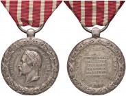 MEDAGLIE ESTERE - FRANCIA - Napoleone III (1852-1870) - Medaglia 1859 - Per la campagna in Italia Bramb. 272 AG Opus: Barre Ø 30
 
qSPL