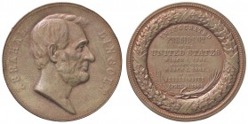 MEDAGLIE ESTERE - U.S.A. - Medaglia 1865 - Per l'assassinio di Lincoln CU Ø 33 Colpetto
 Colpetto
SPL