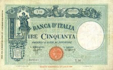 CARTAMONETA - BANCA d'ITALIA - Vittorio Emanuele III (1900-1943) - 50 Lire - Fascetto 31/03/1943 - Grande L Alfa 200; Lireuro 9A Azzolini/Urbini Resta...