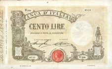 CARTAMONETA - BANCA d'ITALIA - Vittorio Emanuele III (1900-1943) - 100 Lire - Barbetti con matrice 01/08/1917 Alfa 296; Lireuro 15/24 Stringher/Sacchi...