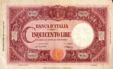 CARTAMONETA - BANCA d'ITALIA - Luogotenenza (1944-1946) - 500 Lire - Barbetti (testina) 09/06/1945 Alfa 473; Lireuro 34H Einaudi/Urbini
 Einaudi/Urbi...