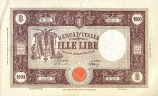 CARTAMONETA - BANCA d'ITALIA - Repubblica Italiana (monetazione in lire) (1946-2001) - 1.000 Lire - Barbetti (testina) 12/10/1946 Alfa 639; Lireuro 51...