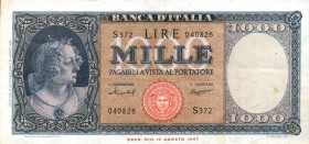CARTAMONETA - BANCA d'ITALIA - Repubblica Italiana (monetazione in lire) (1946-2001) - 1.000 Lire - Medusa 15/09/1959 Alfa 698; Lireuro 54D Menichella...