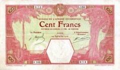 CARTAMONETA ESTERA - AFRICA OCCIDENTALE FRANCESE - Terza Repubblica (1870-1940) - 100 Franchi 24/09/1926 - Dakar Pick 11B R
 
MB
