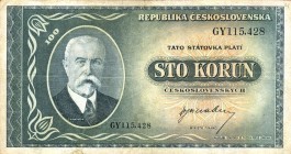 CARTAMONETA ESTERA - CECOSLOVACCHIA - Repubblica - 100 Corone (1945) Kr. 63
 
BB