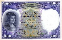 CARTAMONETA ESTERA - SPAGNA - Seconda repubblica spagnola (1931-1939) - 100 Pesetas 25/04/1931 Kr. 83
 
qSPL