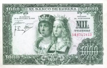 CARTAMONETA ESTERA - SPAGNA - Francesco Franco Caudillo (1939-1975) - 1.000 Pesetas 29/11/1957 (1958) Kr. 149a Piega centrale
 Piega centrale
SPL
