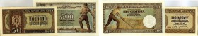 CARTAMONETA ESTERA - YUGOSLAVIA - Pietro II (1934-1945) - 500 Dinari 01/05/1942 Assieme a 50 dinari 1942 - Lotto di 2 biglietti
 Assieme a 50 dinari ...
