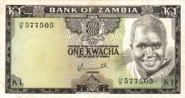 CARTAMONETA ESTERA - ZAMBIA - Repubblica - Kwacha (1976) Pick 19
 
BB-SPL