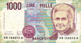 LOTTI - Cartamoneta-Italiana 1000 lire Montessori 17 sostitutive, 2 AA A, e altre 3 Lotto di 22 biglietti
 Lotto di 22 biglietti
MB÷BB+