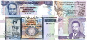 LOTTI - Cartamoneta-Estera BURUNDI - Lotto di 4 biglietti
 Lotto di 4 biglietti
FDS