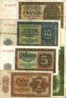 LOTTI - Cartamoneta-Estera GERMANIA - 2-5-10-20-50 marchi 1948 Lotto di 5 biglietti
 Lotto di 5 biglietti
MB÷qBB
