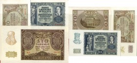 LOTTI - Cartamoneta-Estera POLONIA - 10-20-100 zloty 1940 Lotto di 3 biglietti
 Lotto di 3 biglietti
SPL÷qFDS