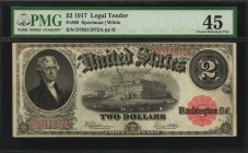 Legal Tender Notes

Fr. 60. 1917 $2 Legal Tender Note. PMG Choice Extremely Fine 45.

A mid grade offering of this Legal Tender deuce.

Estimate...