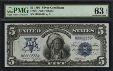 Silver Certificates

Fr. 277. 1899 $5 Silver Certificate. PMG Choice Uncirculated 63 EPQ.

An attractive offering of this $5 Silver Certificate, w...