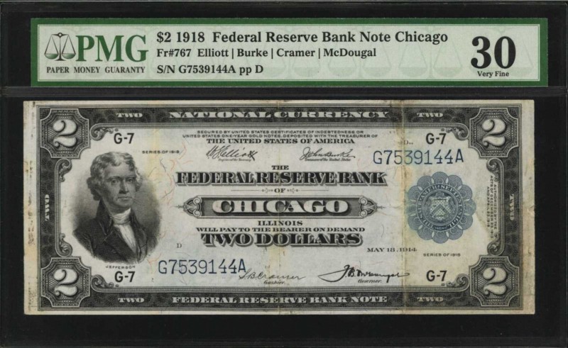 Federal Reserve Bank Notes

Fr. 767. 1918 $2 Federal Reserve Bank Note. Chicag...