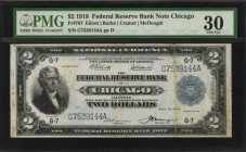 Federal Reserve Bank Notes

Fr. 767. 1918 $2 Federal Reserve Bank Note. Chicago. PMG Very Fine 30.

A Very Fine offering of the Battleship deuce f...