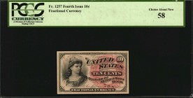 Fourth Issue

Fr. 1257. 10 Cent. Fourth Issue. PCGS Currency Choice About New 58.

A Choice About New offering of this Fourth Issue 10 Cent fracti...