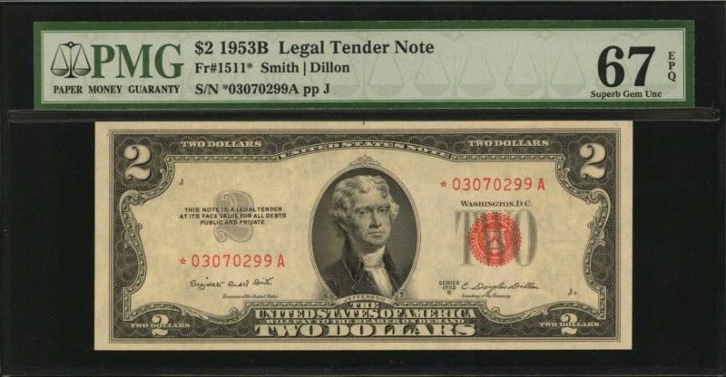 Legal Tender Notes

Lot of (2) Fr. 1511*. 1953B $2 Legal Tender Star Notes. PM...