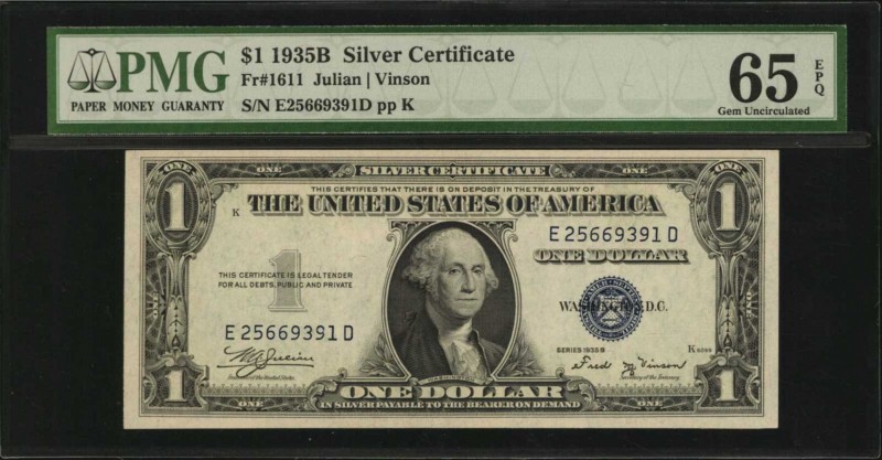 Silver Certificates

Lot of (2) Fr. 1601 & 1611. 1928A & 1935B $1 Silver Certi...