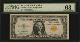 North Africa Emergency Note

Fr. 2306. 1935A $1 North Africa Emergency Note. PMG Choice Uncirculated 63.

An attractive CU example of this North A...