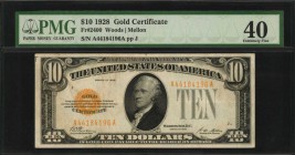 Gold Certificates

Fr. 2400. 1928 $10 Gold Certificate. PMG Extremely Fine 40.

A mid-grade example of this $10 Gold Certificate.

Estimate: $20...