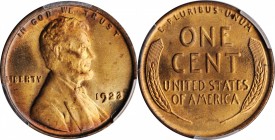Lincoln Cent

1923 Lincoln Cent. MS-65 RD (PCGS).

PCGS# 2545. NGC ID: 22CA.

Estimate: $175
