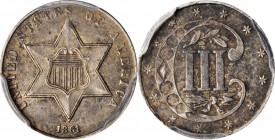 Silver Three-Cent Piece

1861 Silver Three-Cent Piece. AU-58 (PCGS).

PCGS# 3679. NGC ID: 22ZA.

Estimate: $185