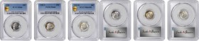 Roosevelt Dime

Lot of (3) Gem Mint State Roosevelt Dimes, 1949-1962. (PCGS).

Included are: 1949 MS-66; 1951-S MS-66; and 1962-D MS-66 FB.

Est...