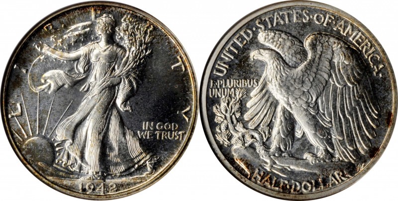 Walking Liberty Half Dollar

1942 Walking Liberty Half Dollar. Proof-64 (ANACS...