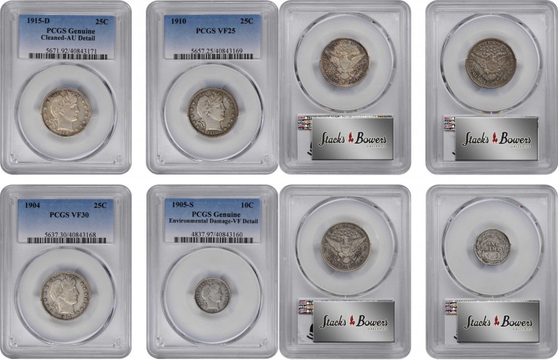 Miscellaneous U.S. Coins

Lot of (4) Barber Coins. (PCGS).

Included are: Di...