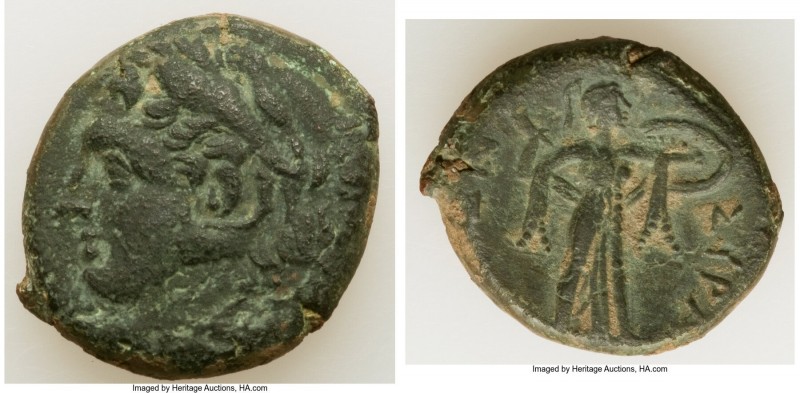 SICILY. Syracuse. Pyrrhus of Epirus (278-276 BC). AE litra (23mm, 8.68 gm, 7h). ...
