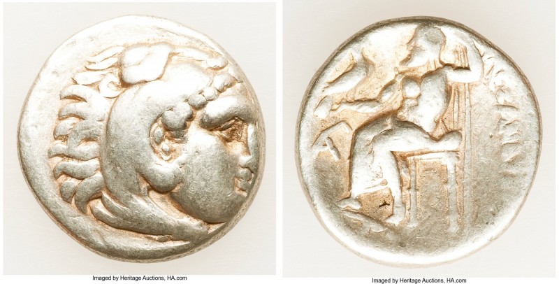 MACEDONIAN KINGDOM. Alexander III the Great (336-323 BC). AR drachm (17mm, 4.17 ...