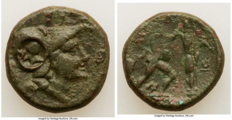 MACEDONIAN KINGDOM. Antigonus II Gonatas (277-239 BC). AE unit (18mm, 5.54 gm, 4...