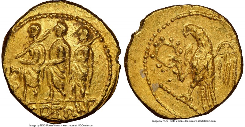 SCYTHIA. Geto-Dacians. Coson (ca. after 54 BC). AV stater (18mm, 8.64 gm, 12h). ...