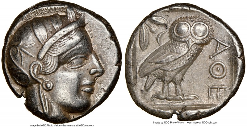 ATTICA. Athens. Ca. 440-404 BC. AR tetradrachm (23mm, 17.12 gm, 10h). NGC Choice...