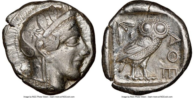 ATTICA. Athens. Ca. 440-404 BC. AR tetradrachm (25mm, 17.18 gm, 4h). NGC Choice ...