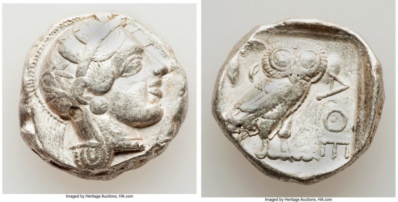 ATTICA. Athens. Ca. 440-404 BC. AR tetradrachm (24mm, 17.13 gm, 6h). About VF. M...