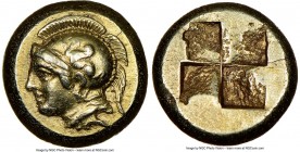 IONIA. Phocaea. Ca. 477-388 BC. EL sixth-stater or hecte (10mm, 2.56 gm). NGC Choice XF S 5/5 - 4/5. Head of Athena left, wearing crested Attic helmet...