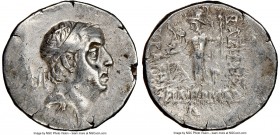 CAPPADOCIAN KINGDOM. Ariobarzanes I Philoromaeus (96-66/3 BC). AR drachm (17mm, 12h). NGC Choice VF. Eusebeia under Mount Argaeus, dated Year 30. Diad...