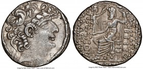 SELEUCID KINGDOM. Philip I Philadelphus (ca. 95/4-76/5 BC). AR tetradrachm (27mm, 12h). NGC XF. Posthumous issue of Antioch on the Orontes under Roman...